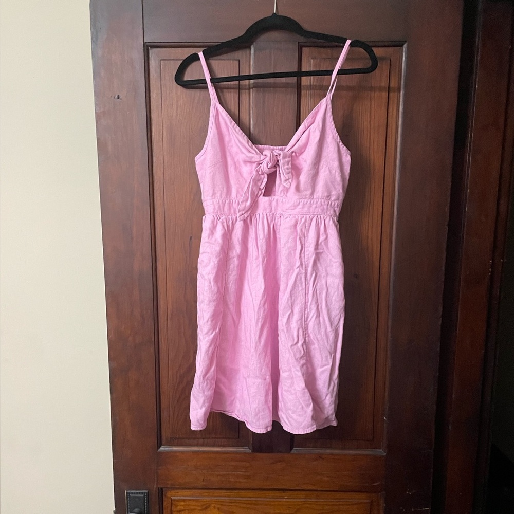 Pink summer dress (with pockets!)